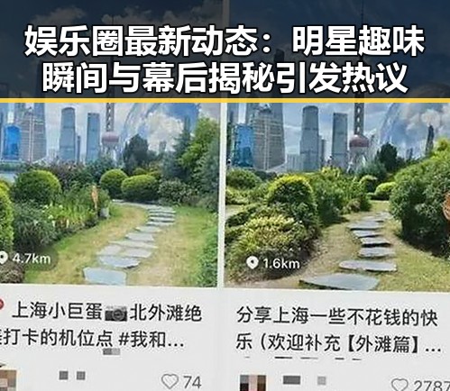 娱乐圈最新动态：明星趣味瞬间与幕后揭秘引发热议